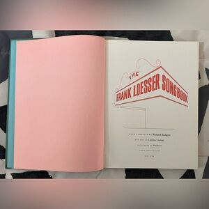 The Frank Loesser Song Book - Hard Cover - Blue - Beautiful Music And Artwork !!